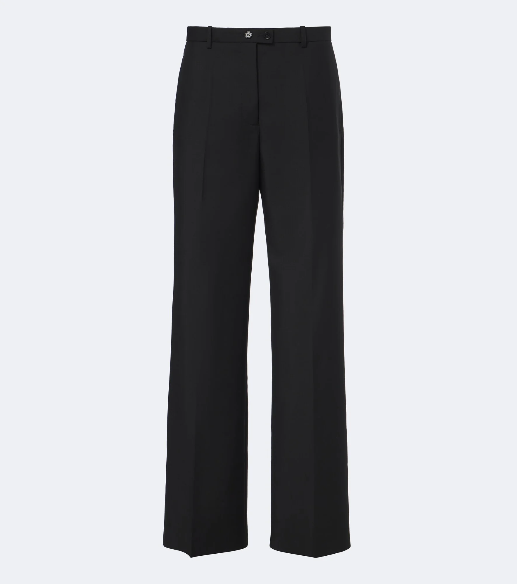 Wool and mohair canvas wide-leg pants - 1