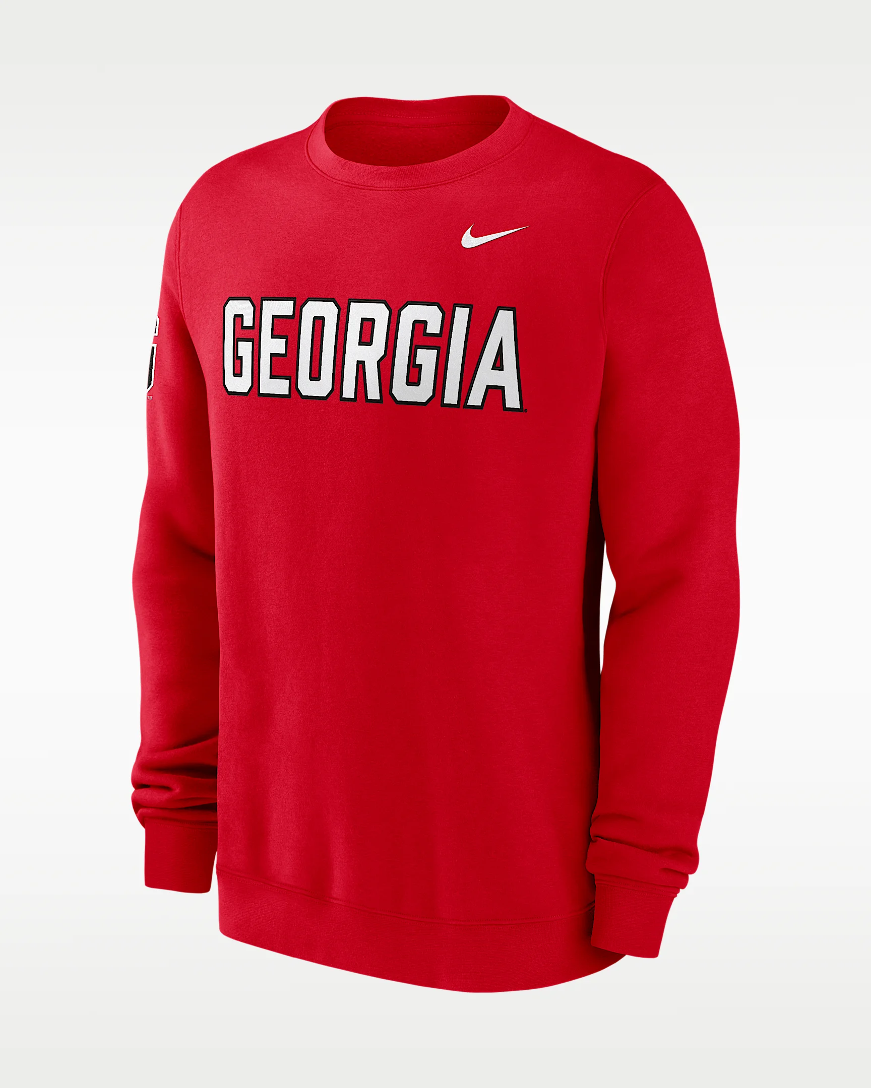Georgia Sideline Club Men's Nike College Pullover Crew - 1