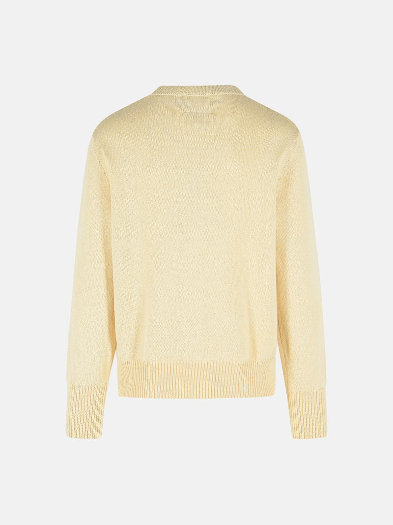 MM6 Maison Margiela IVORY COTTON BLEND SWEATER outlook