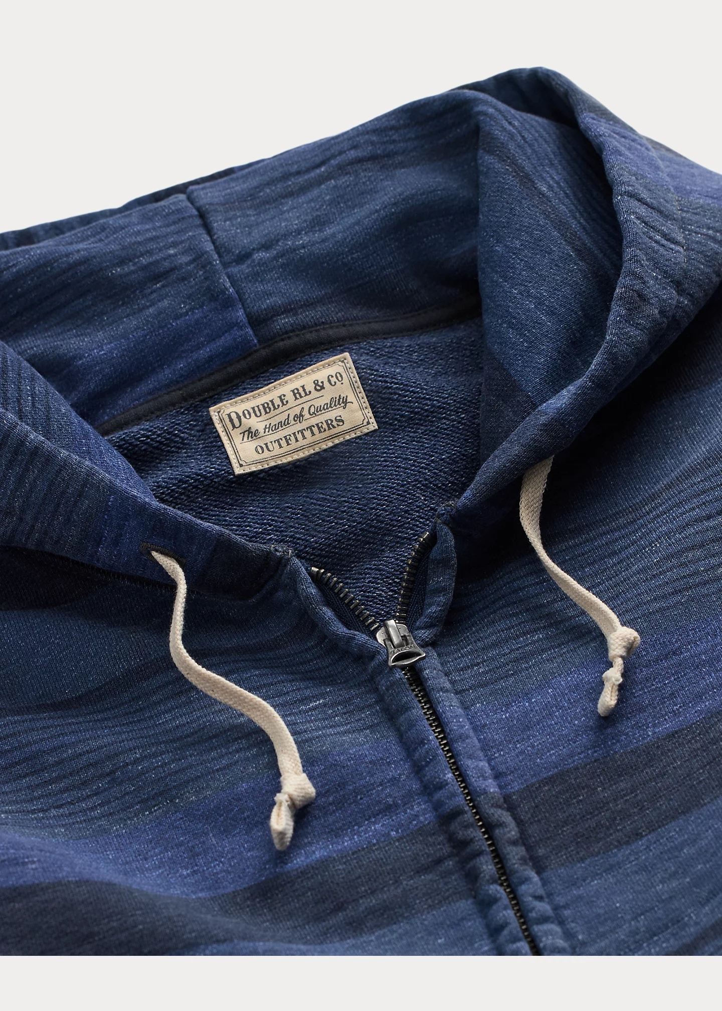 Striped French Terry Full-Zip Hoodie - 4