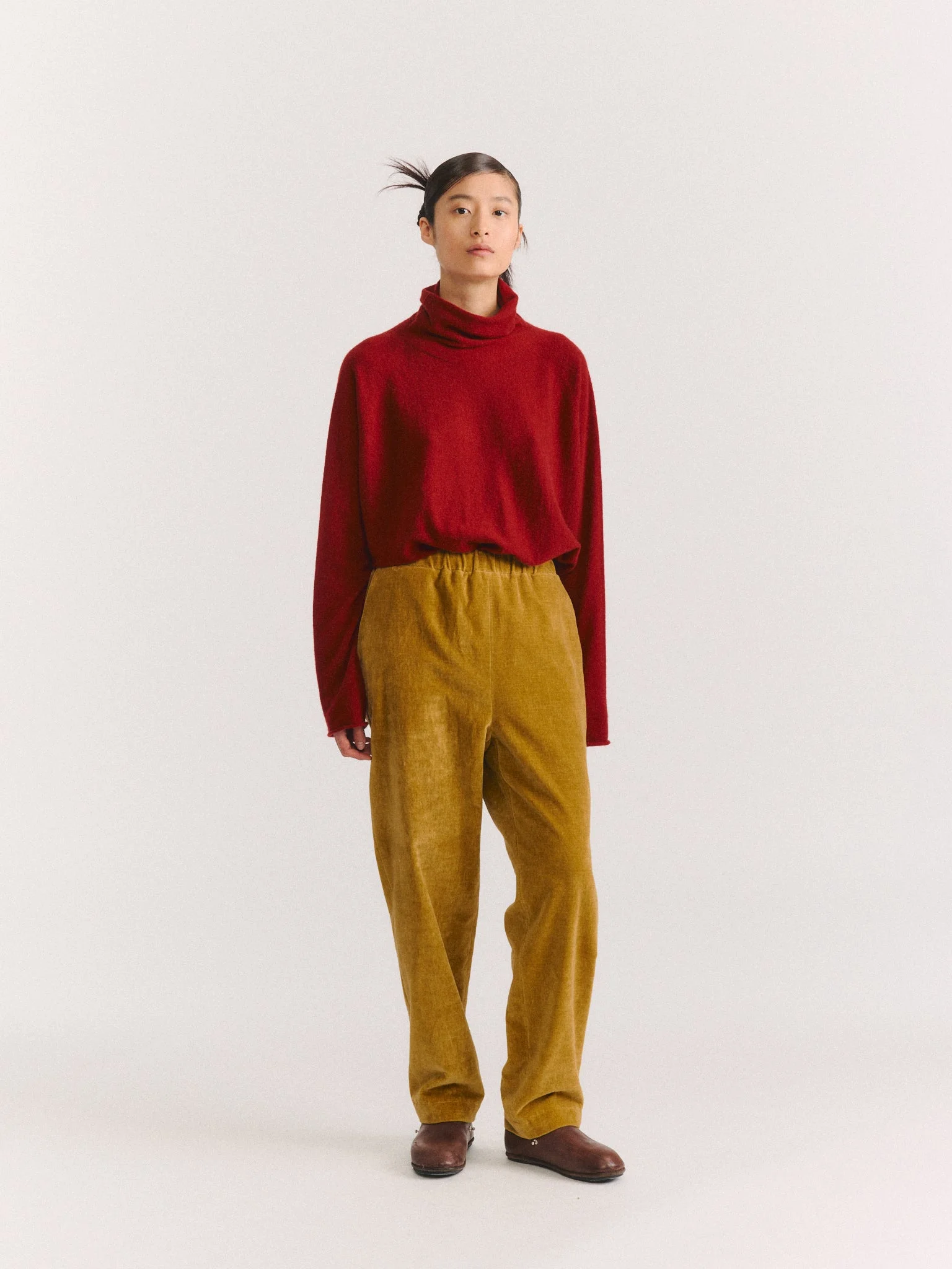 LONG CHASSE PANT - MID VELVET - GOLD - 1