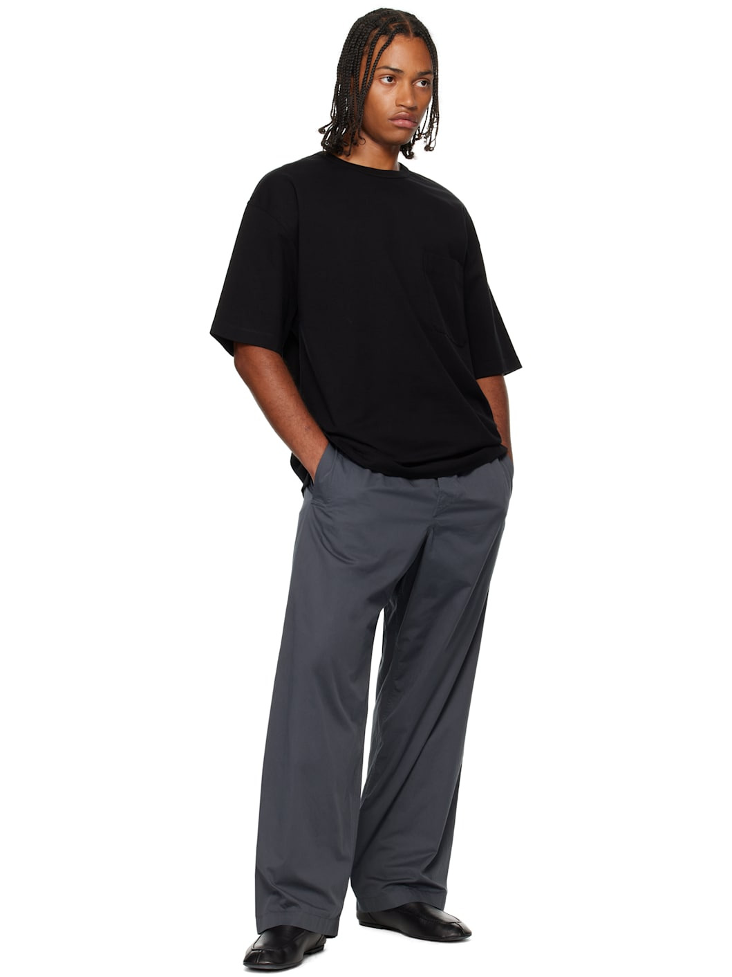 Black Boxy Short Sleeve T-shirt - 4