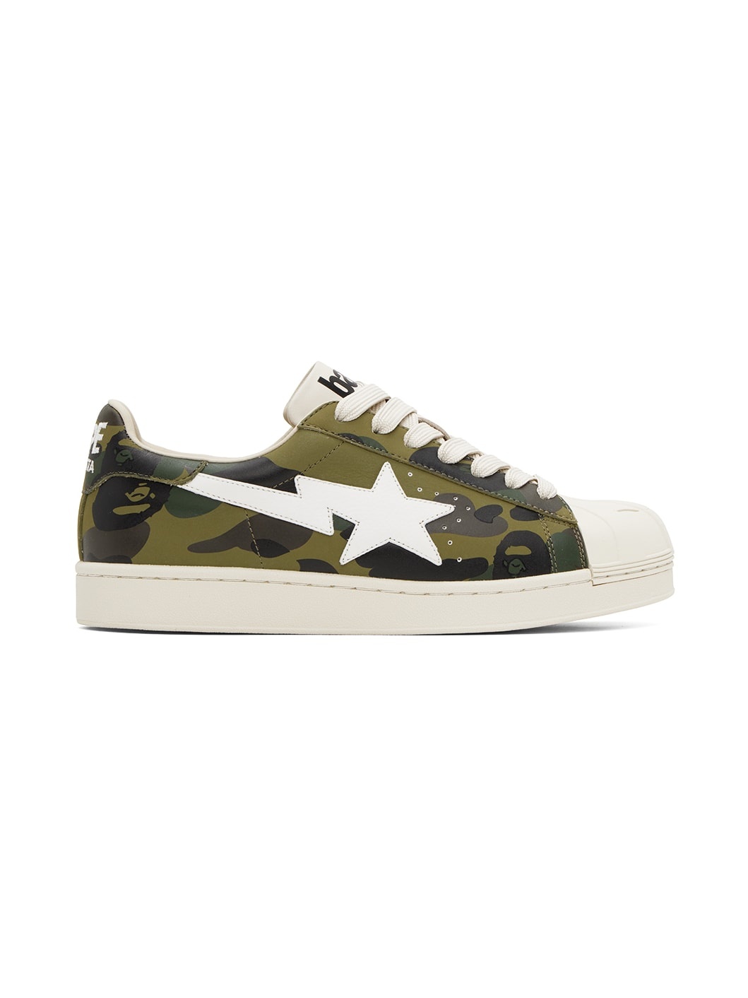 Green Skull Sta 1st Camo Sneakers - 1