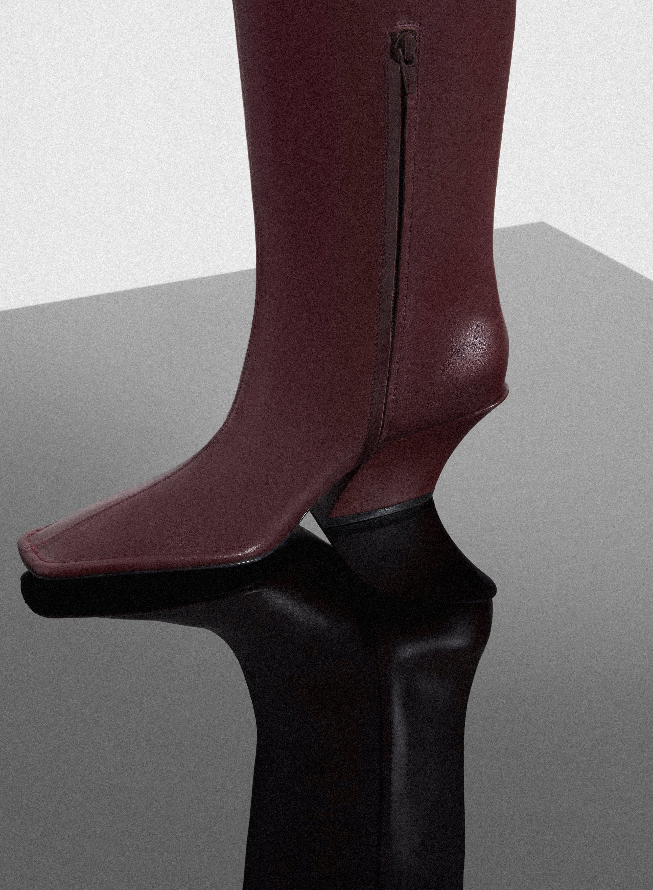 burgundy Santiag boots - 3