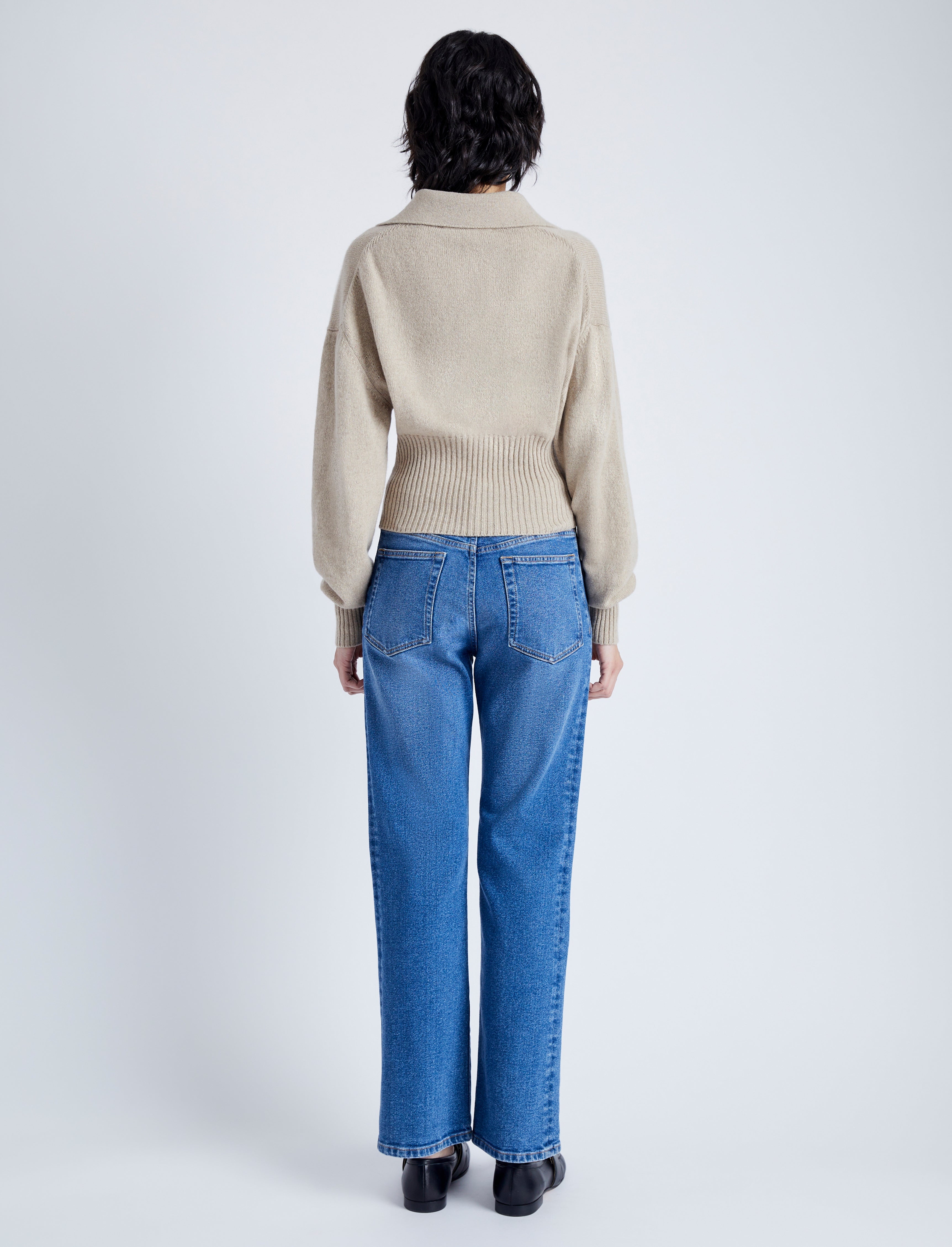 Jeanne Polo Sweater in Eco Cashmere - 5