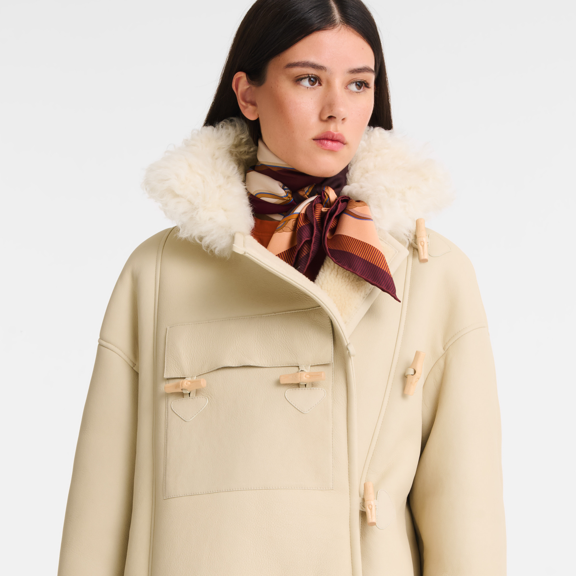 Coat Ecru - Leather - 4