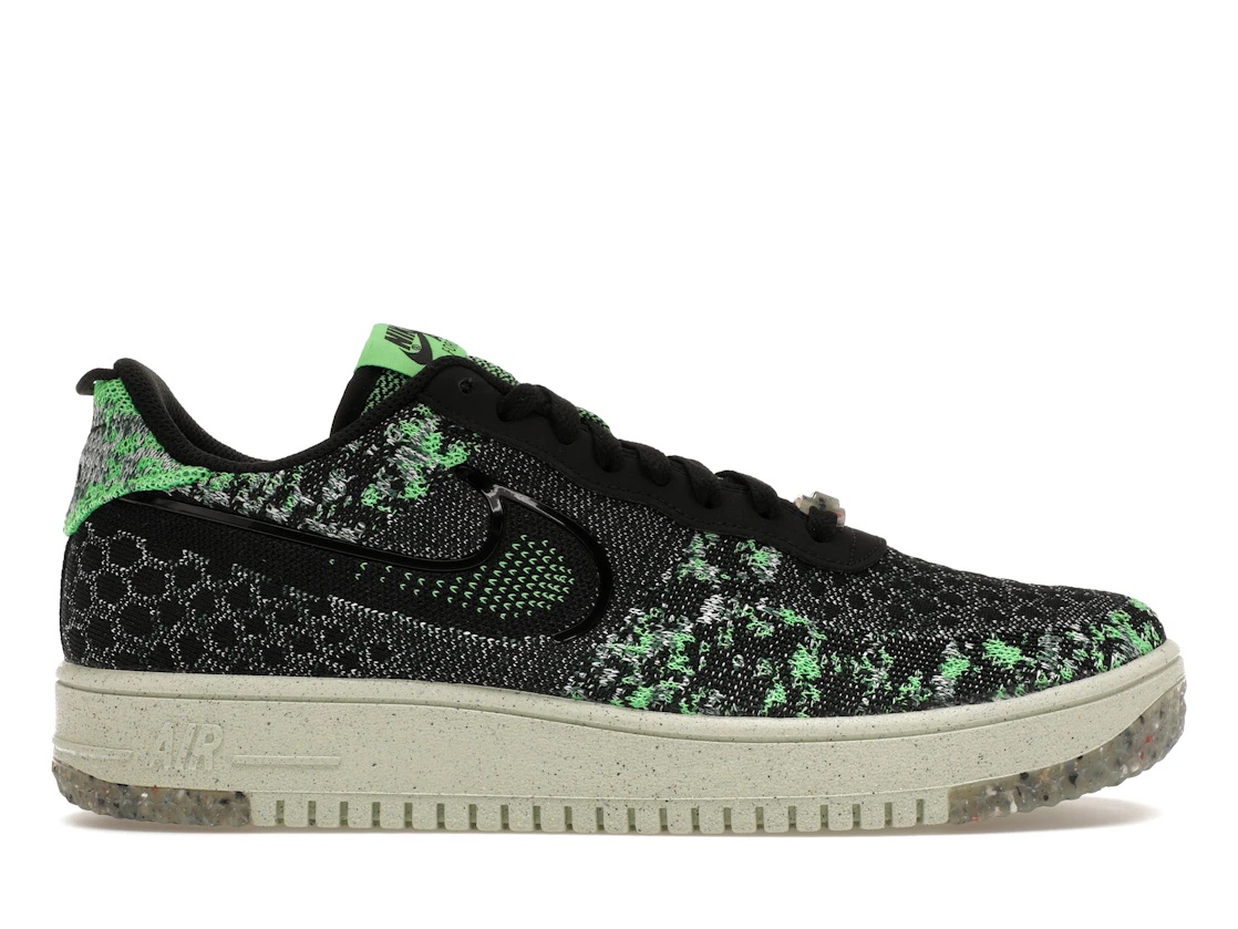 Nike Air Force 1 Low Crater Flyknit Black Volt - 1