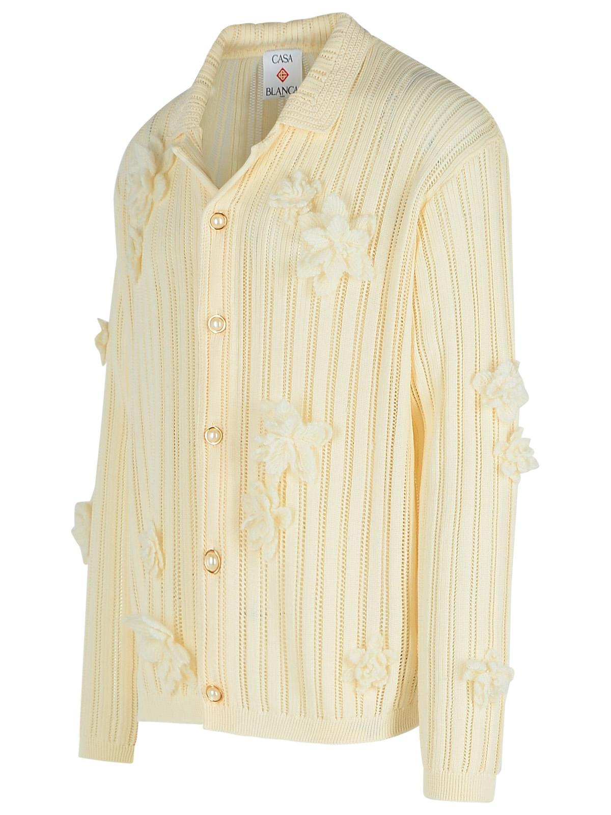 Casablanca Cream Cotton Shirt Men - 2