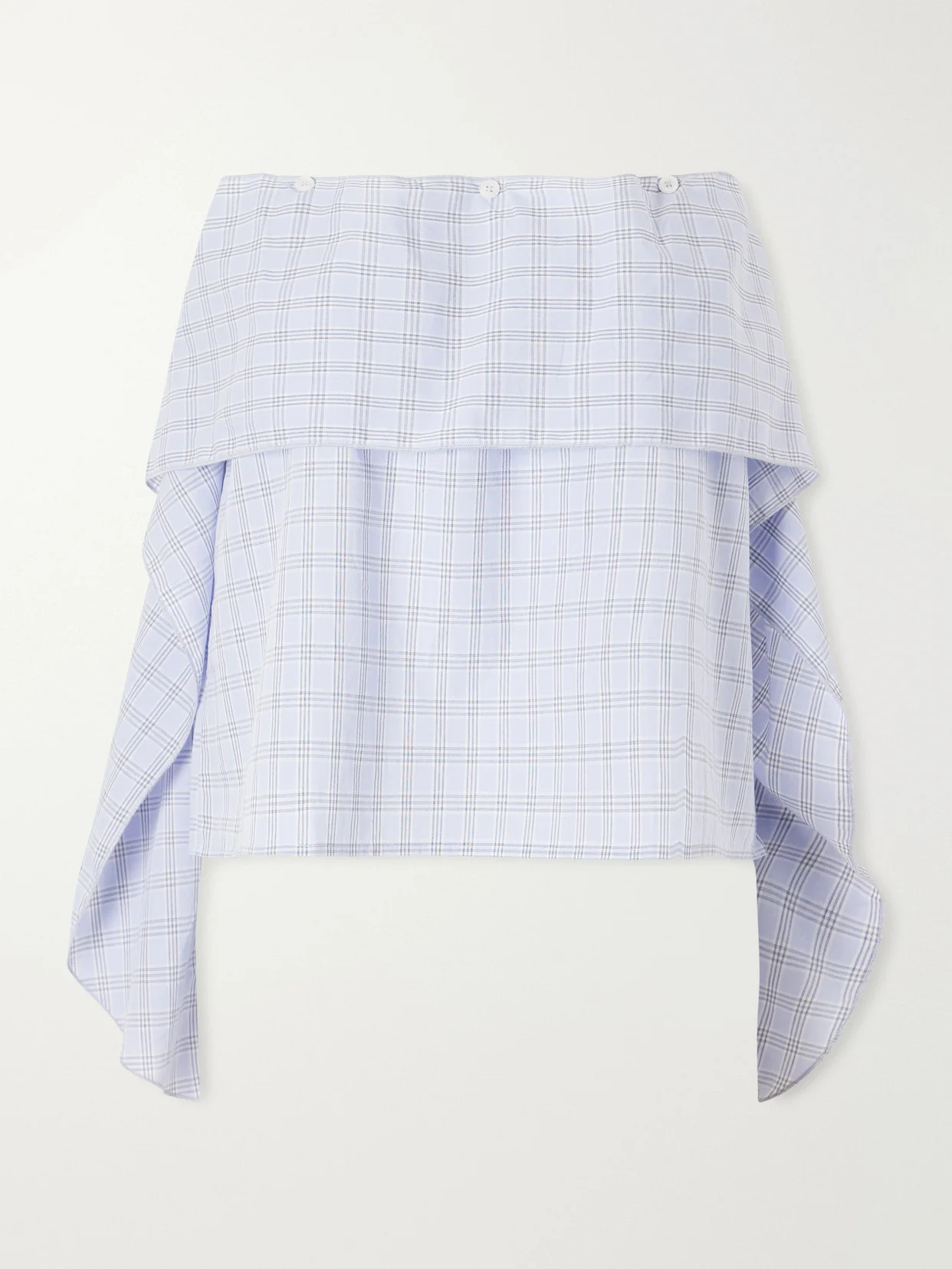 Flow Checked Organic Cotton Blouse - 1