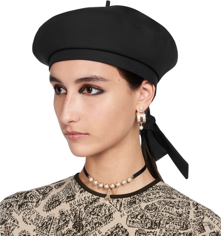 Dior Dior Arty Dior Oblique Beret with Bow | 24s | REVERSIBLE