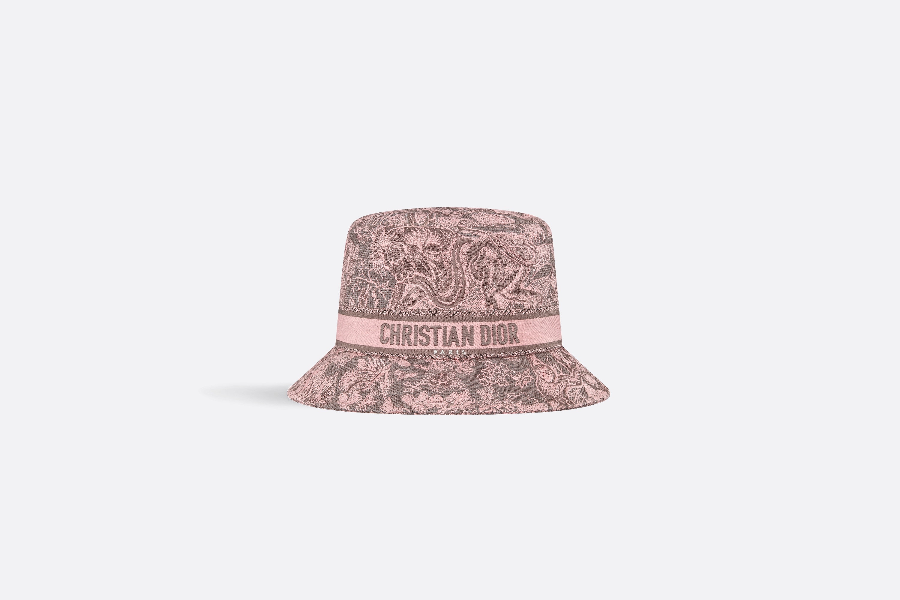 D-Bobby Toile de Jouy Reverse Small Brim Bucket Hat - 2