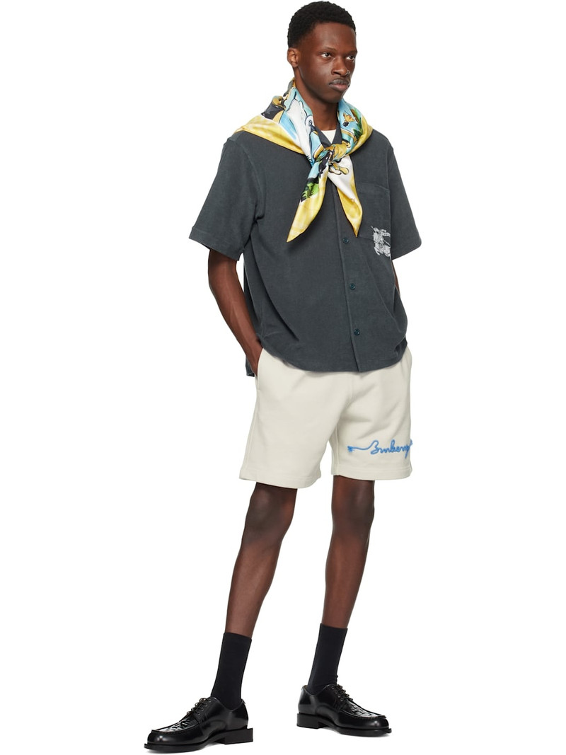 Burberry Gray EKD Cotton Shirt outlook