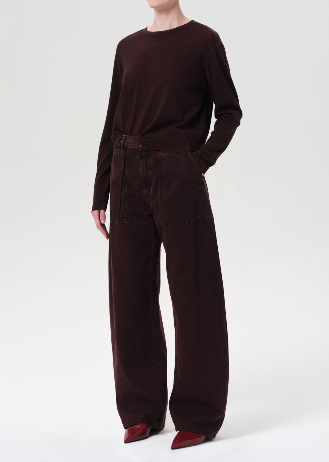 SYDNEY LONG SLEEVE TEE IN CIPHER - 5