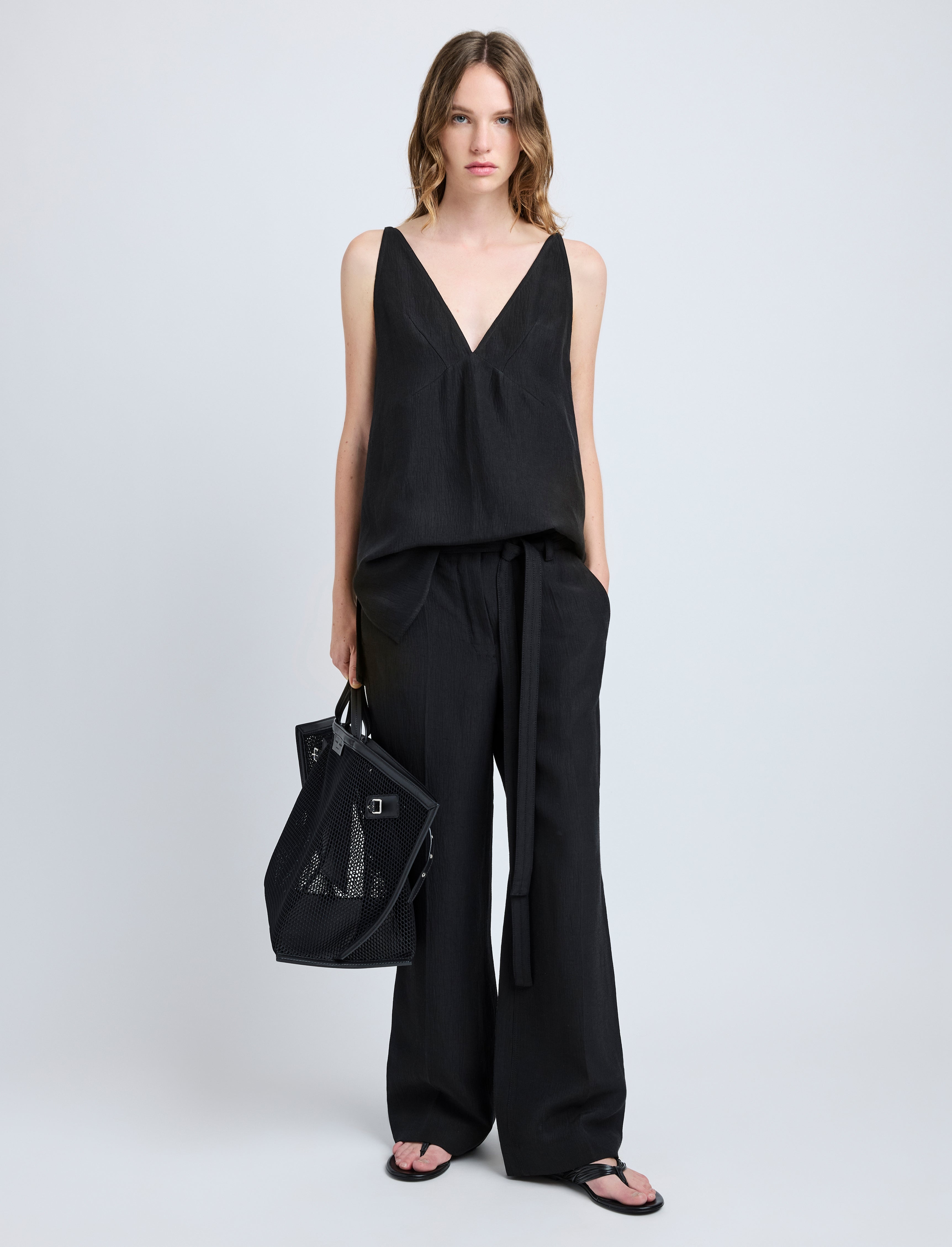 Maggi Pant in Cotton Viscose Linen - 2