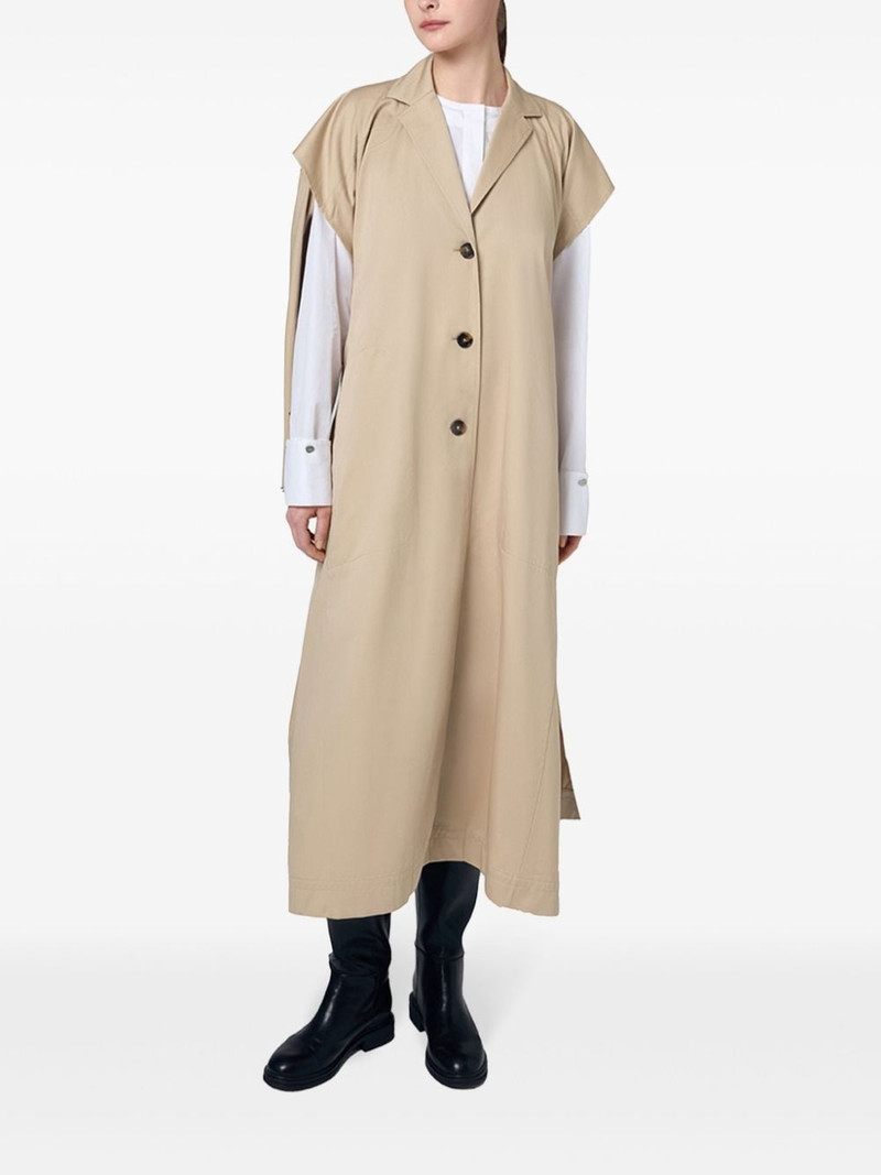 Ports 1961 cut-out cotton trench coat outlook