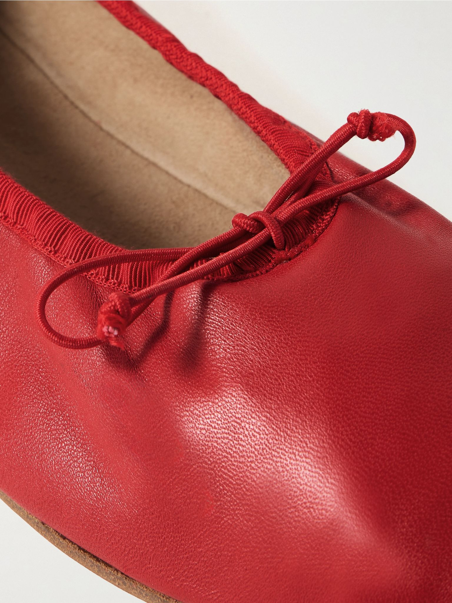 Leather ballet flats Red - 4