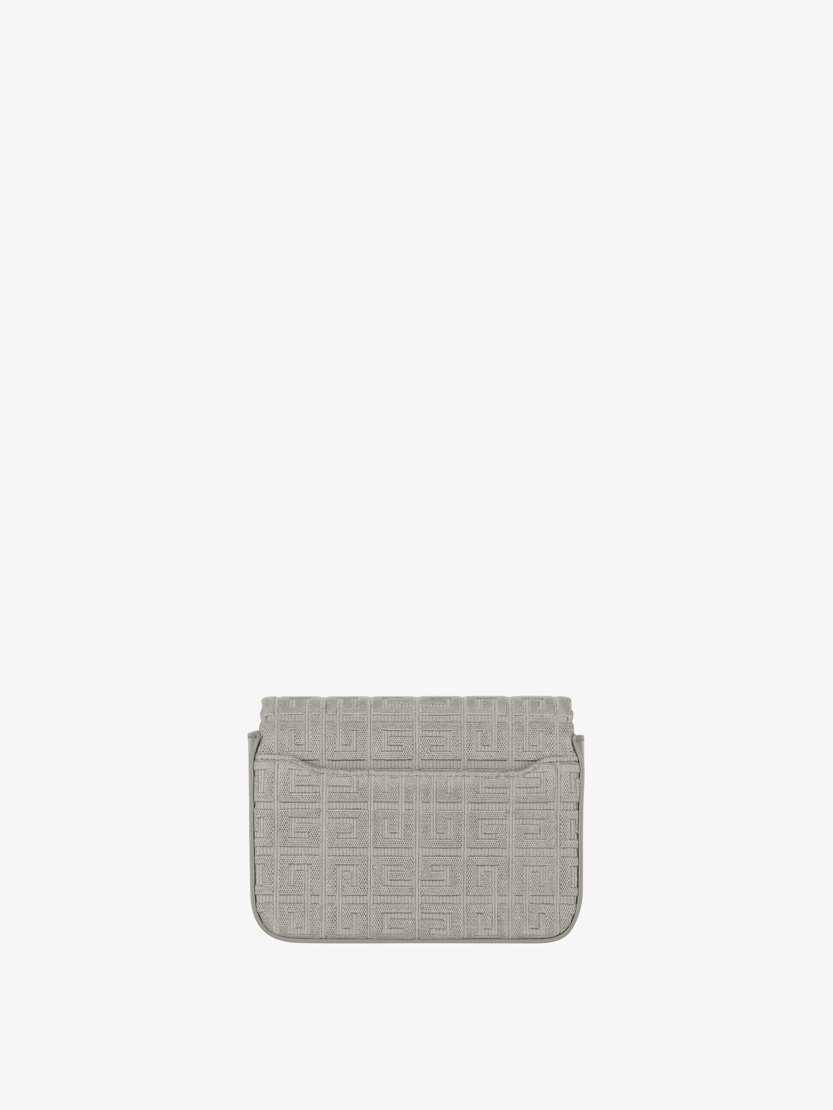 SMALL 4G BAG IN 4G EMBROIDERY WITH CHAIN - 5