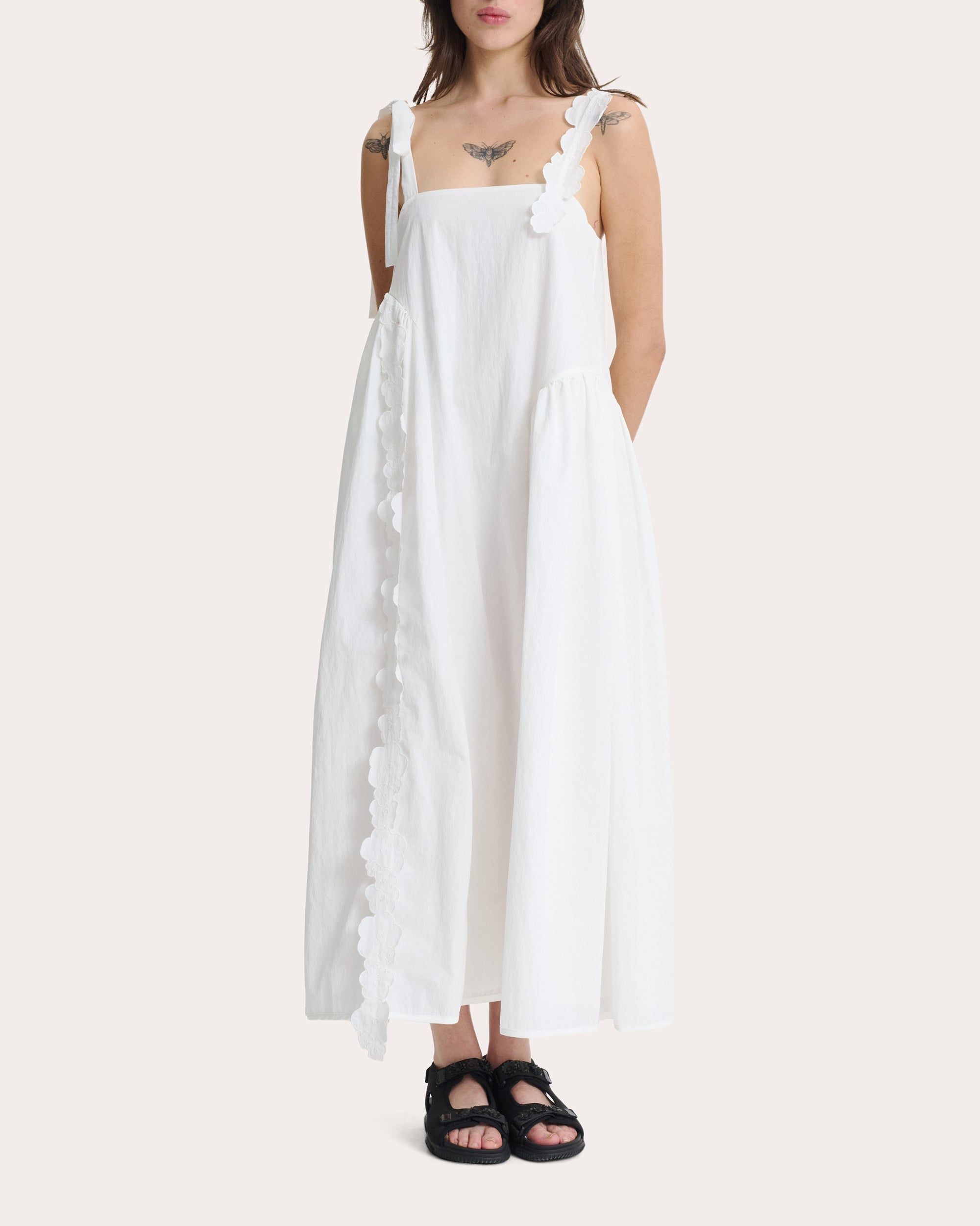 Oaklyn Dress Recycled Taffeta White - 2