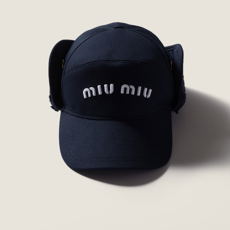Miu Miu Drill and fleece cap outlook