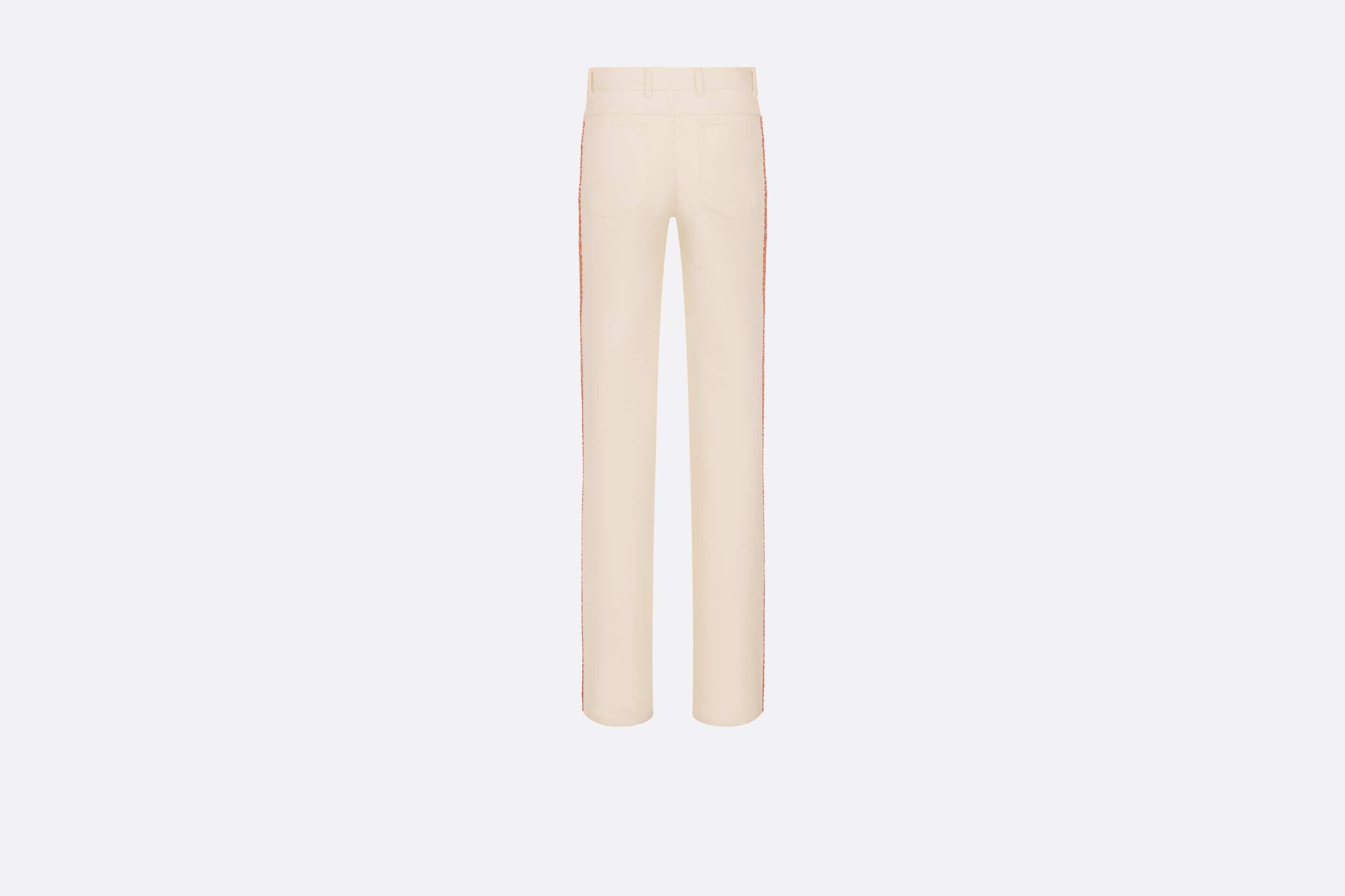 Embroidered Fitted Jeans - 2