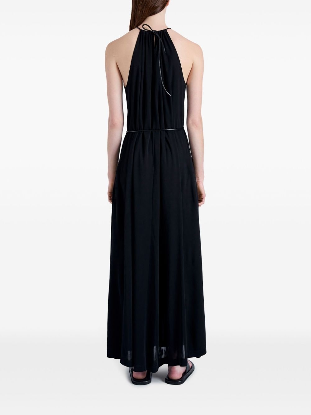 soft-jersey halterneck maxi dress - 4