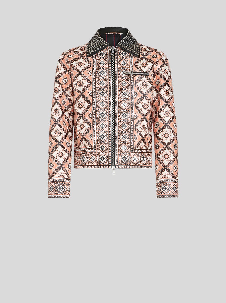 PRINTED JACKET WITH STUDS - 1