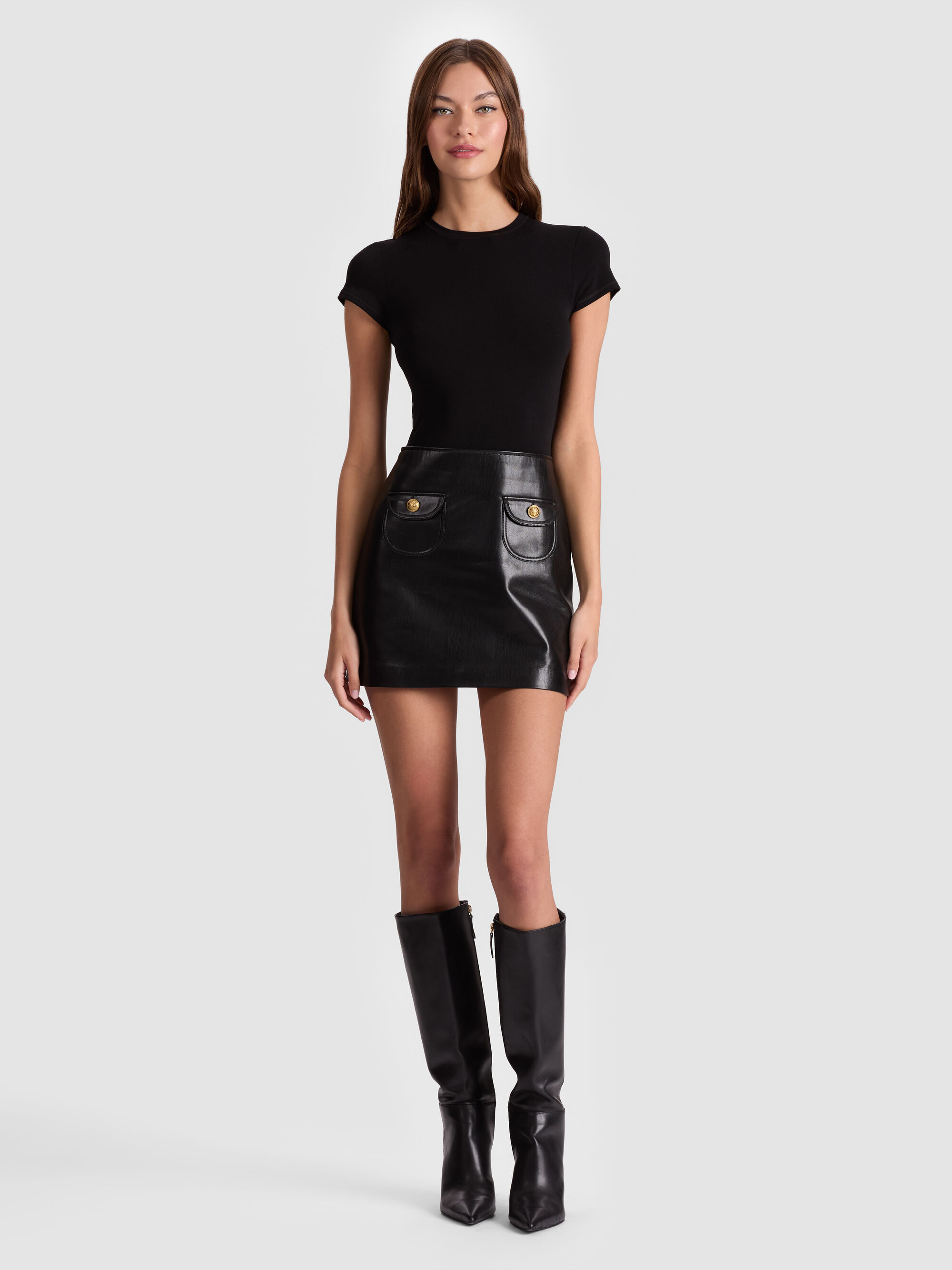 SYDNEY VEGAN MINI DRESS - 2