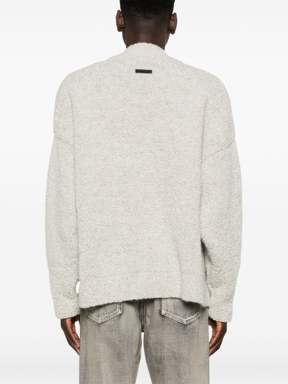 overlapped V-neck sweater - 4