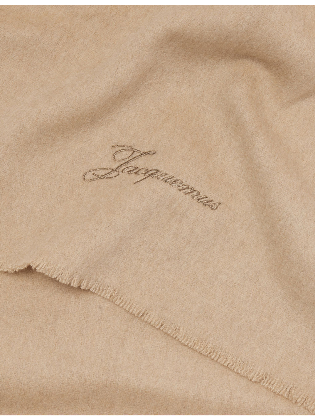 Tailleur Brand-Embroidery Wool And Cashmere Scarf - 3