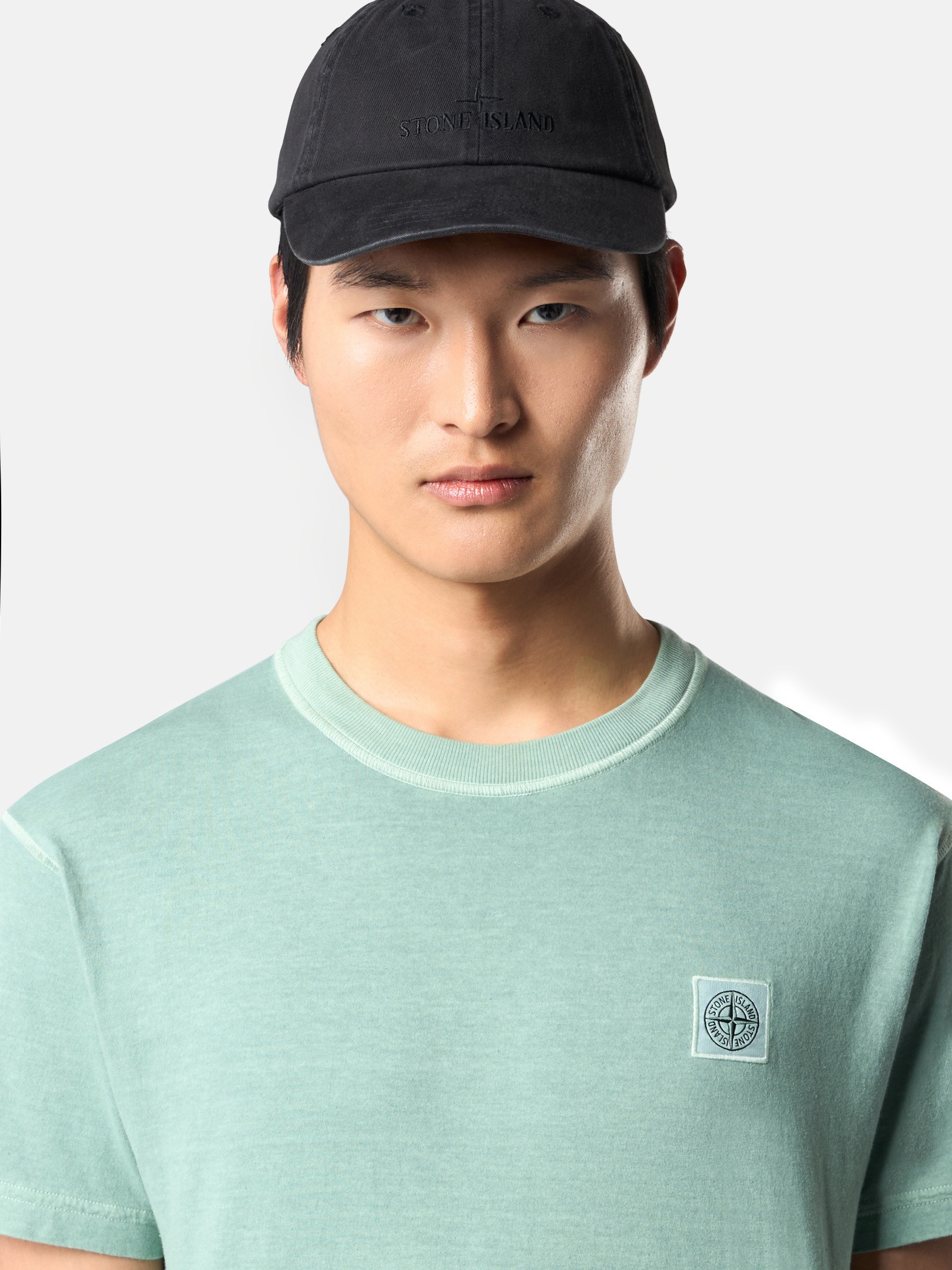 Stone Island 2100237 ORGANIC COTTON JERSEY 'FISSATO' EFFECT