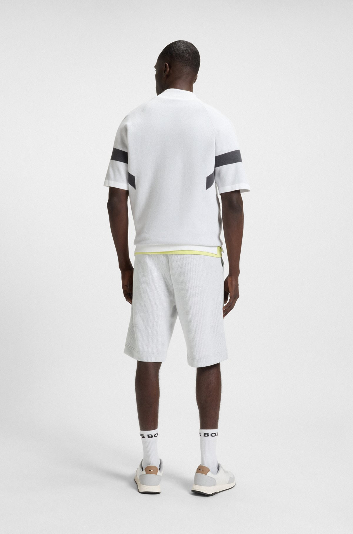 RELAXED-FIT SHORTS IN QUILTED JACQUARD - 5