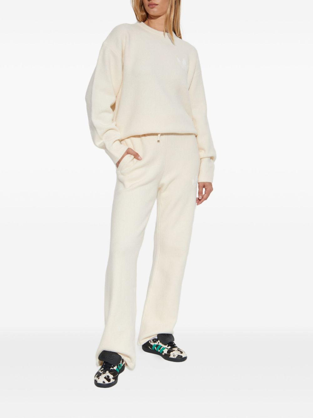 trefoil-logo drawstring trousers - 2