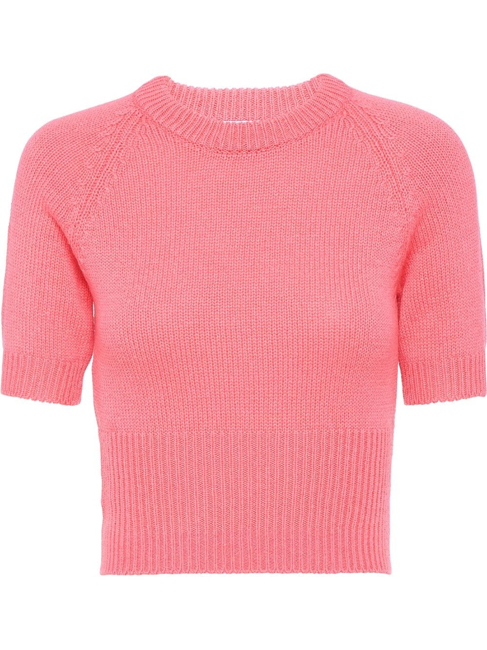 cashmere knitted top - 1