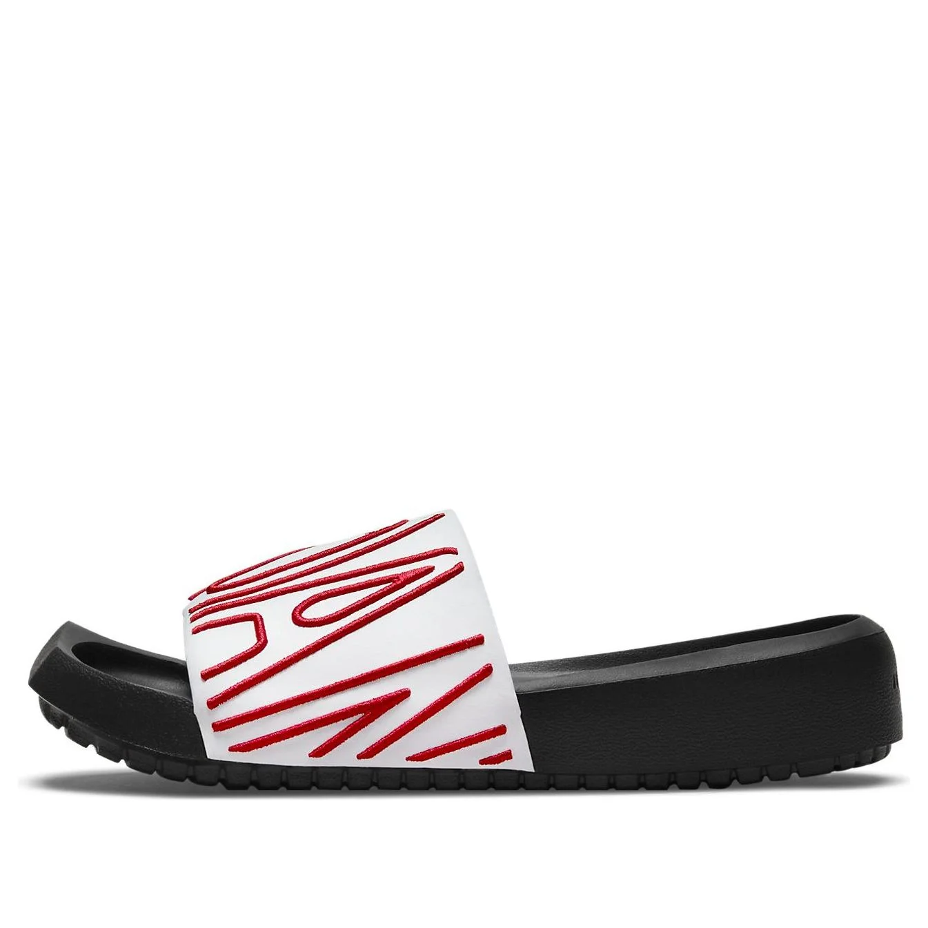 (WMNS) Air Jordan Nola Slide 'White Black Gym Red' CZ8027-160 - 1