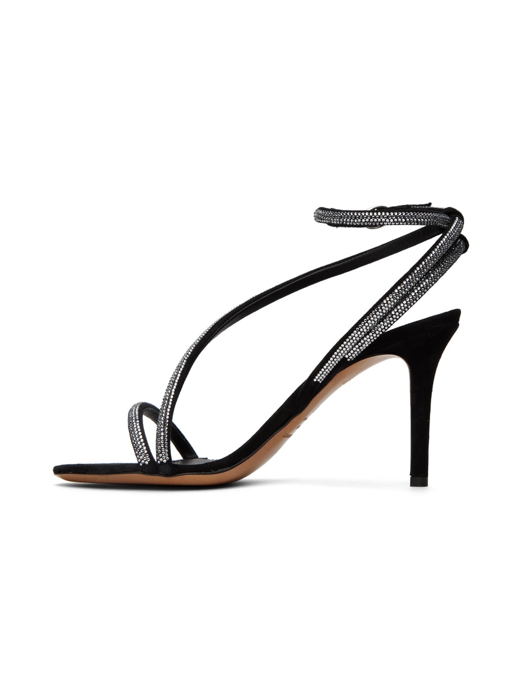 Black Atria Heeled Sandals - 3