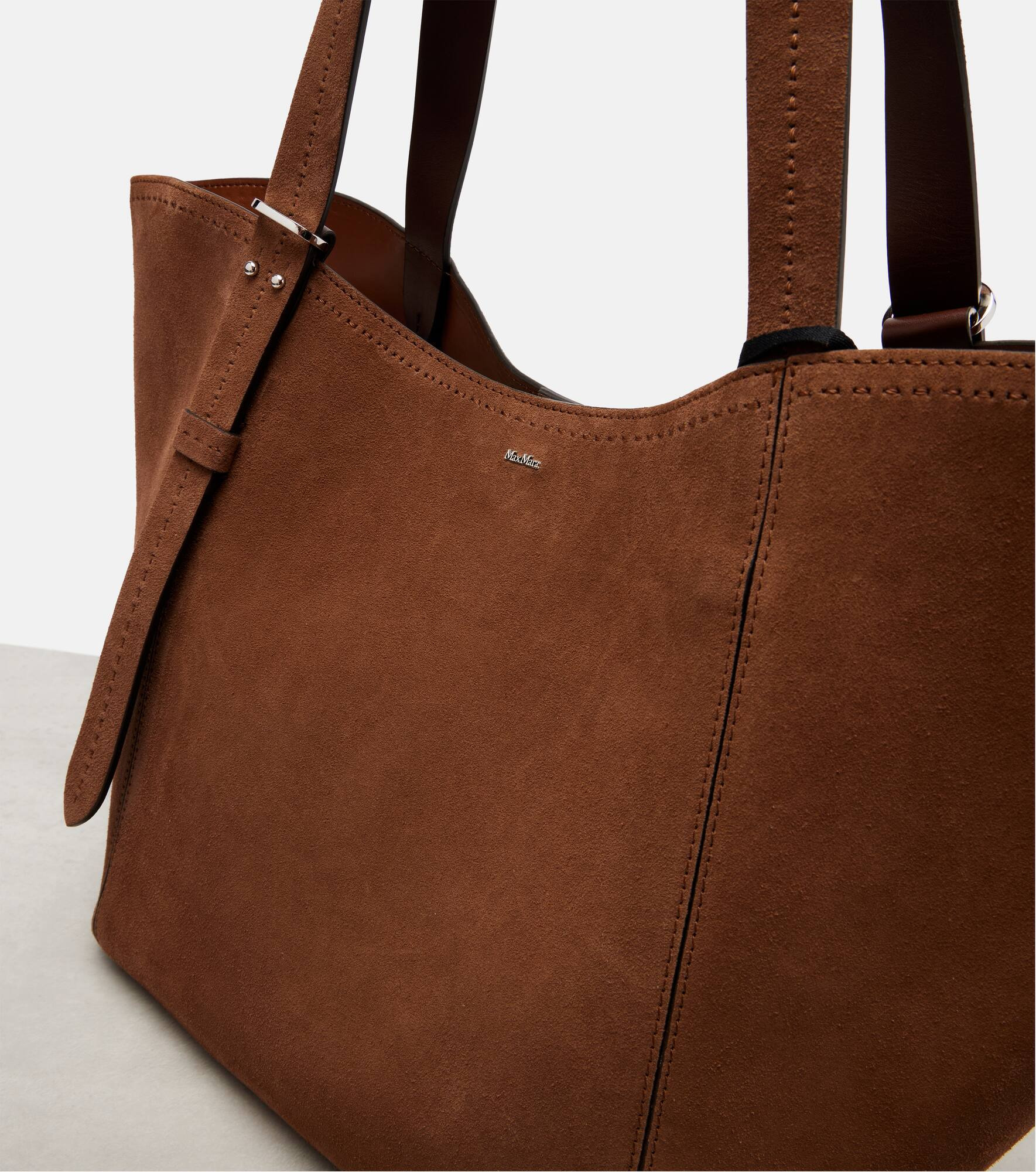 Archetipo Large suede tote bag - 6