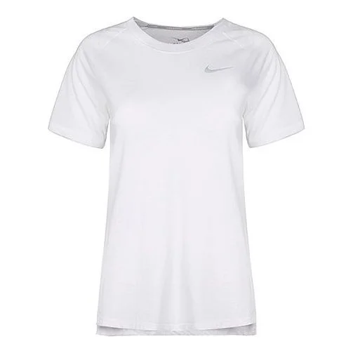 (WMNS) Nike Dri-Fit Tailwind Short Sleeve Running 'White' 890192-100 - 1