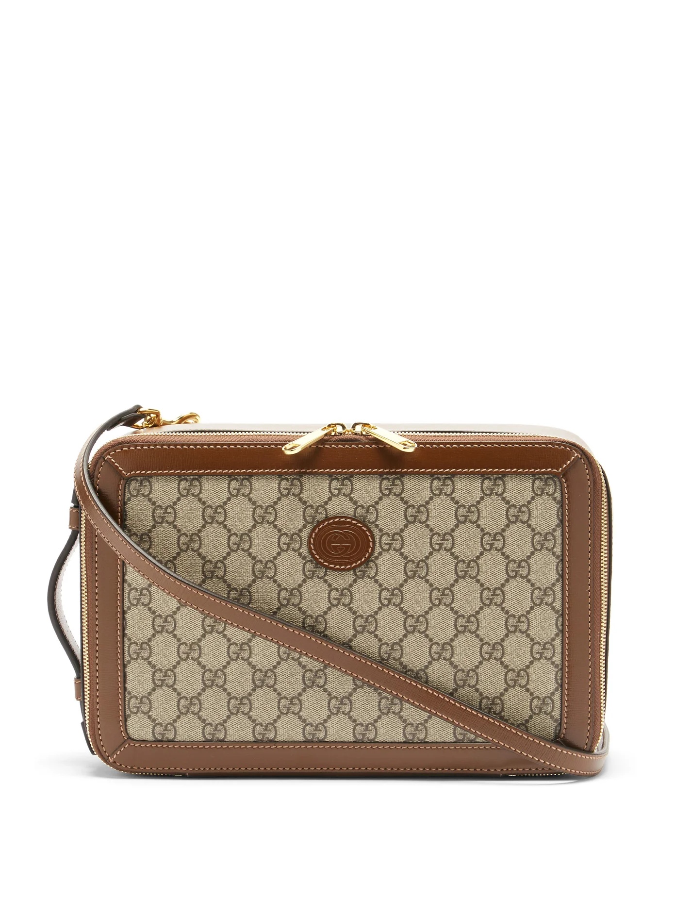 GG-monogram canvas cross-body bag - 1