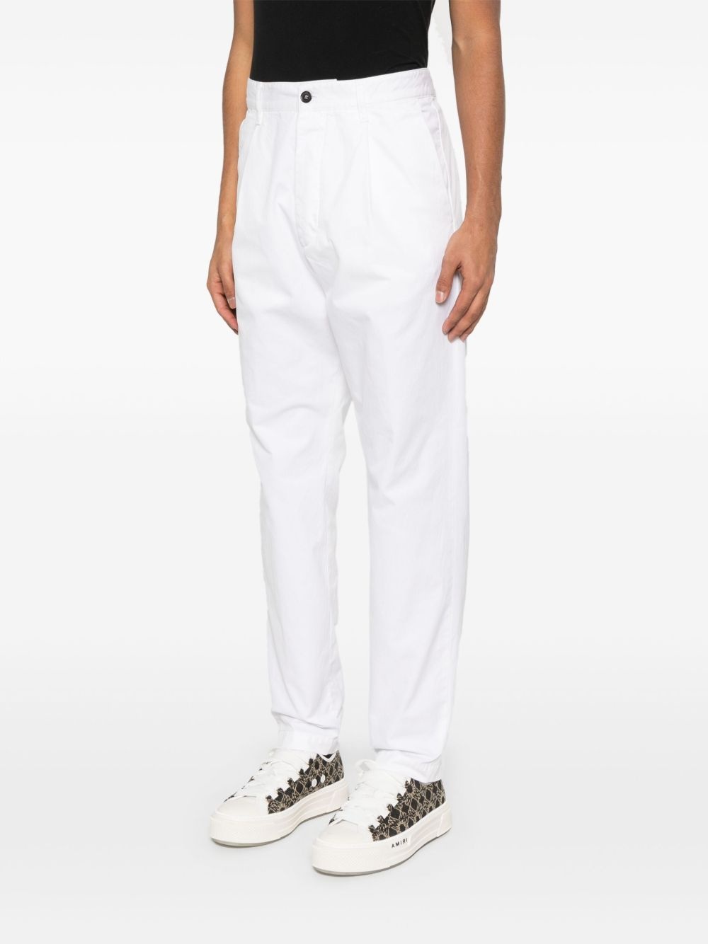 pleated cotton trousers - 3