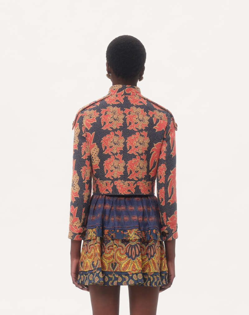 CABAN IN APRES L'HIVER QUILTED FLORAL JACQUARD 8