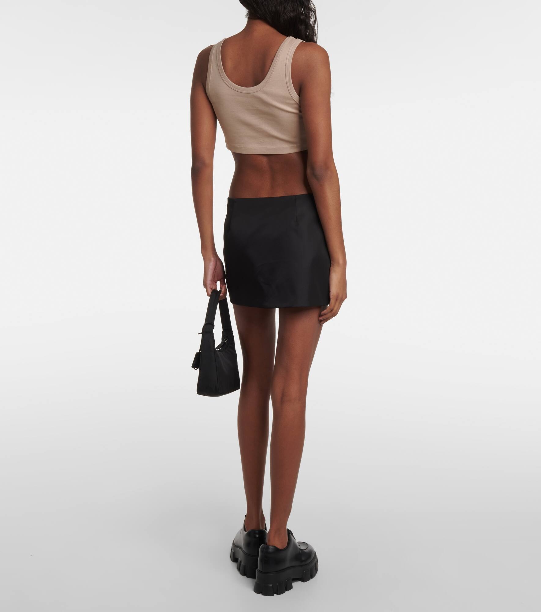 Logo cotton jersey tank top - 3