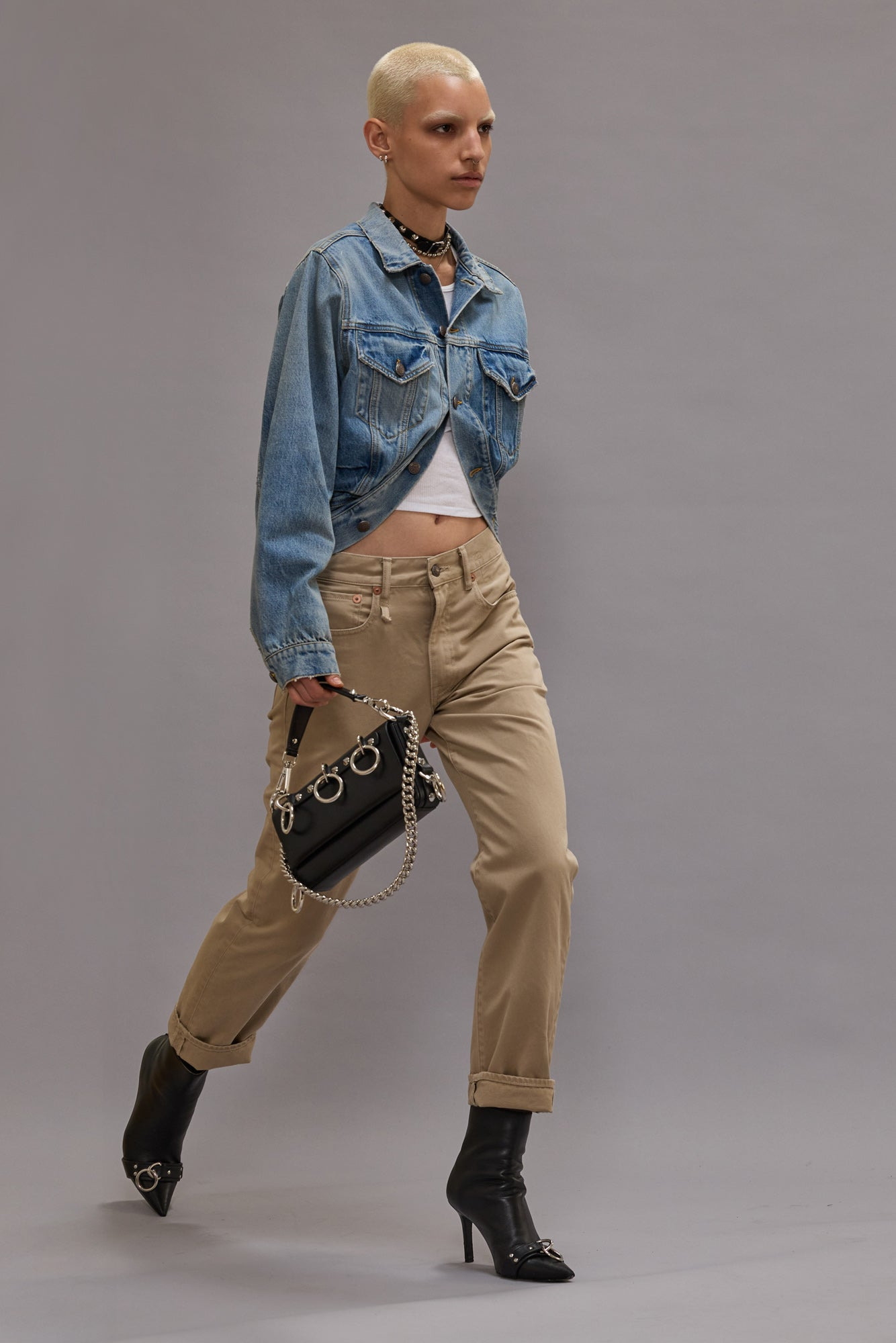 WRAP AROUND TRUCKER JACKET - 2
