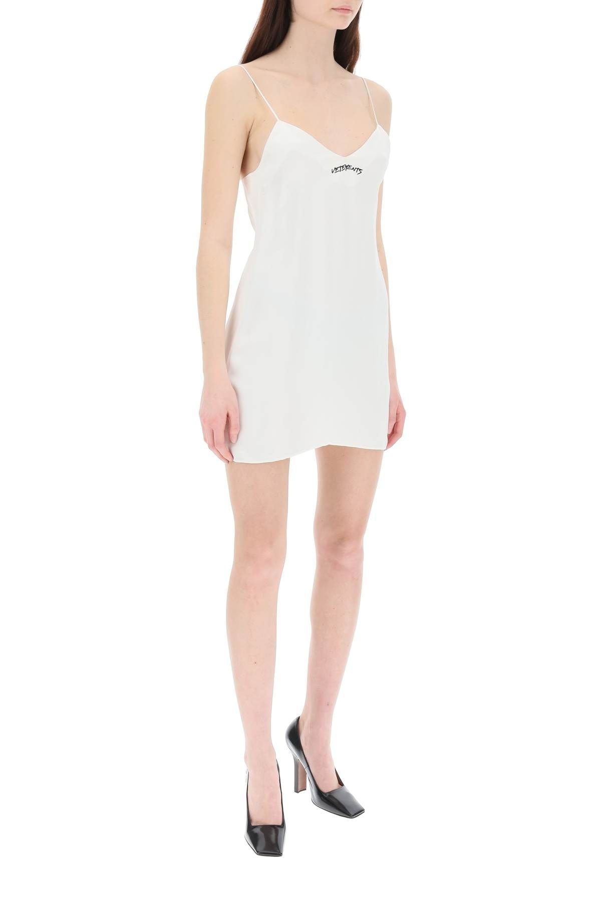 SLIP DRESS WITH LOGO - 2