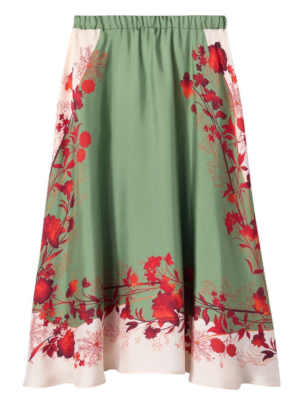 Woodland-print midi skirt - 5