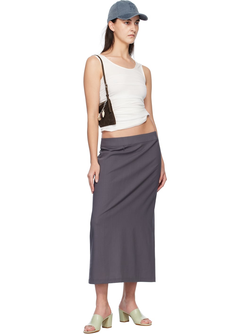 White Vichyl Tank Top - 4