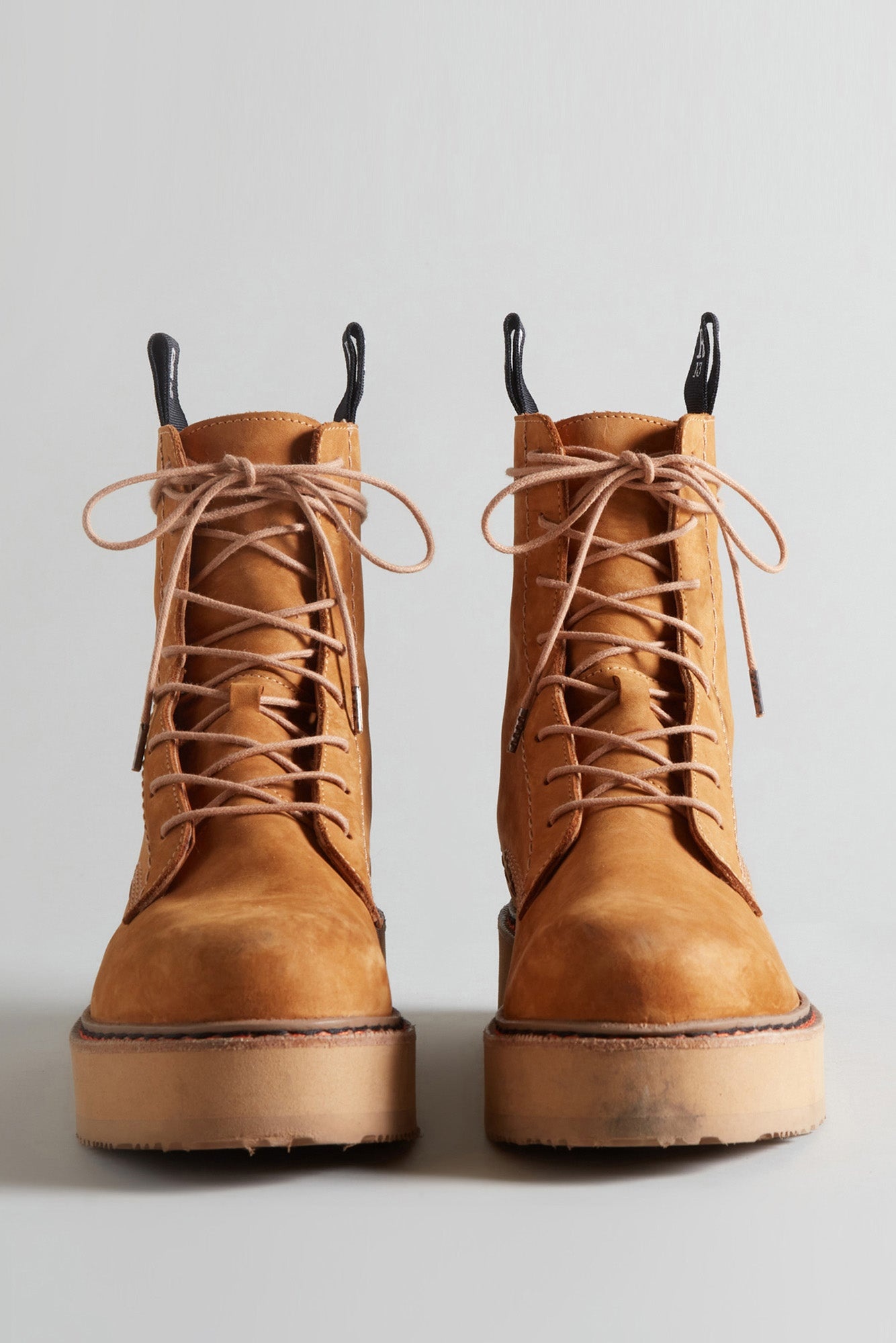 SINGLE STACK BOOT - TAN NUBUCK - 2