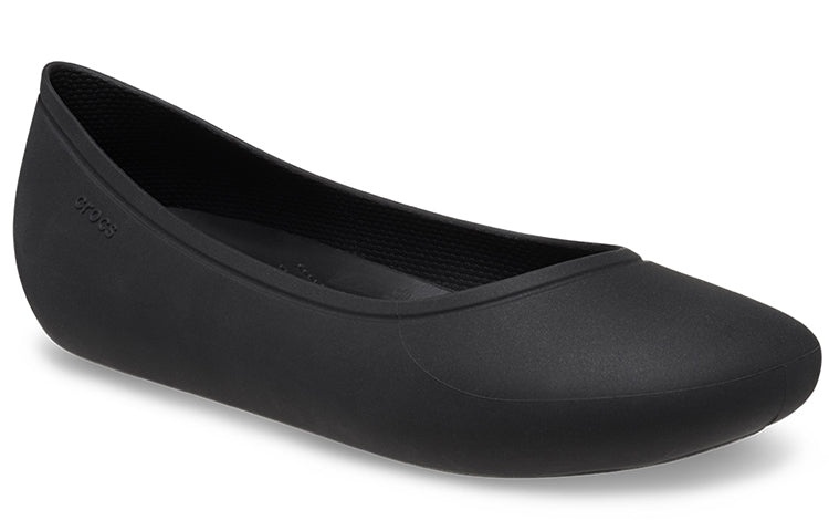 (WMNS) Crocs Brooklyn Flats 'Black' 209384-001 - 4
