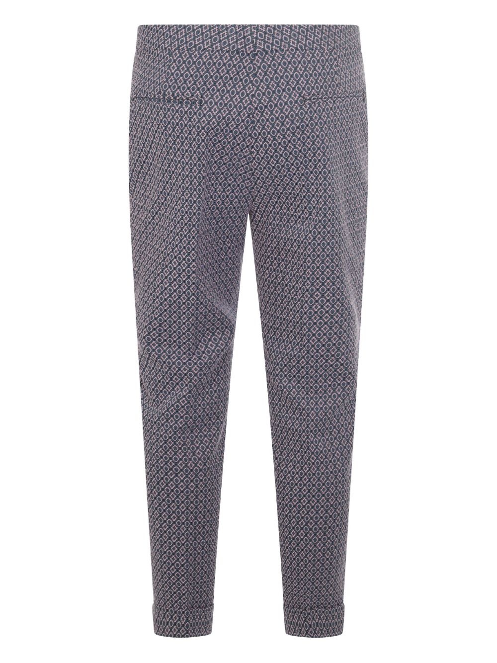 jacquard-pattern trousers - 2