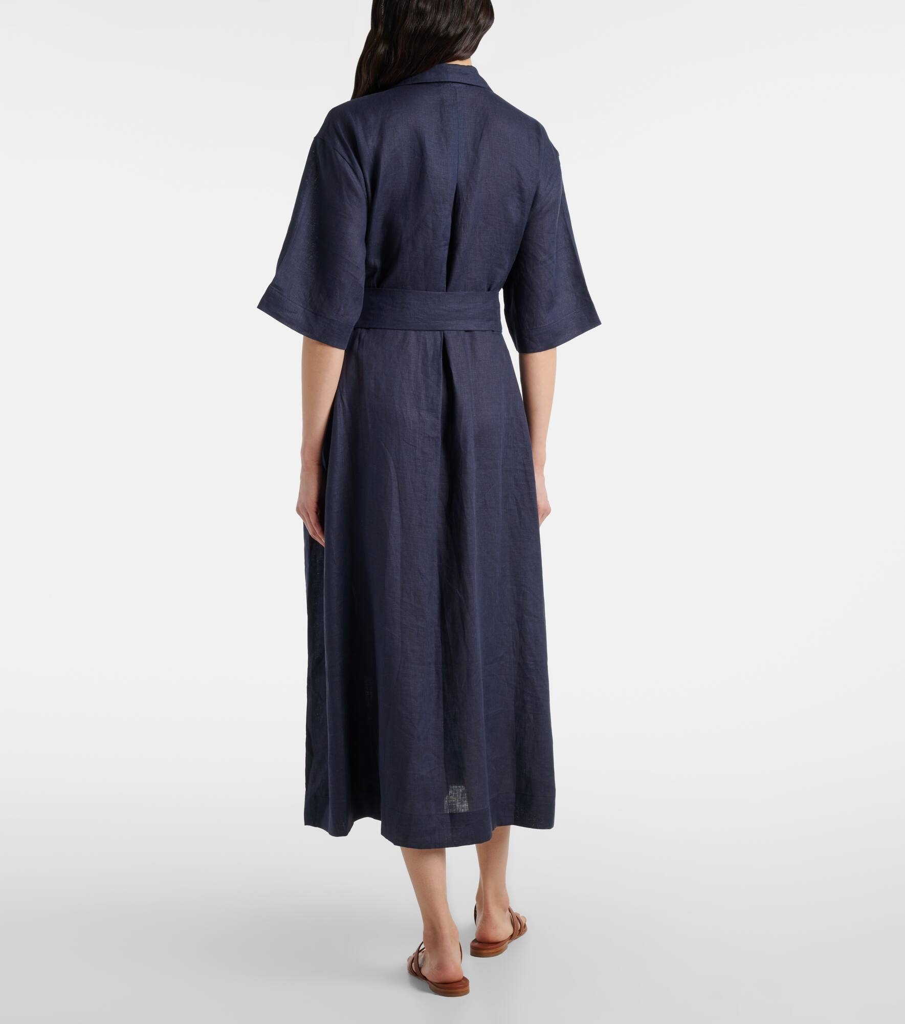 Larnaca linen midi dress - 3