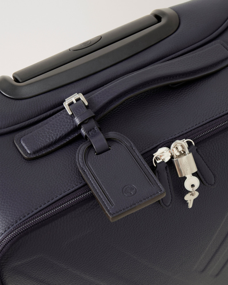 Leather 4 Wheel Suitcase Night Sky Small Classic Grain 8